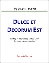 Dulce et Decorum Vocal Solo & Collections sheet music cover